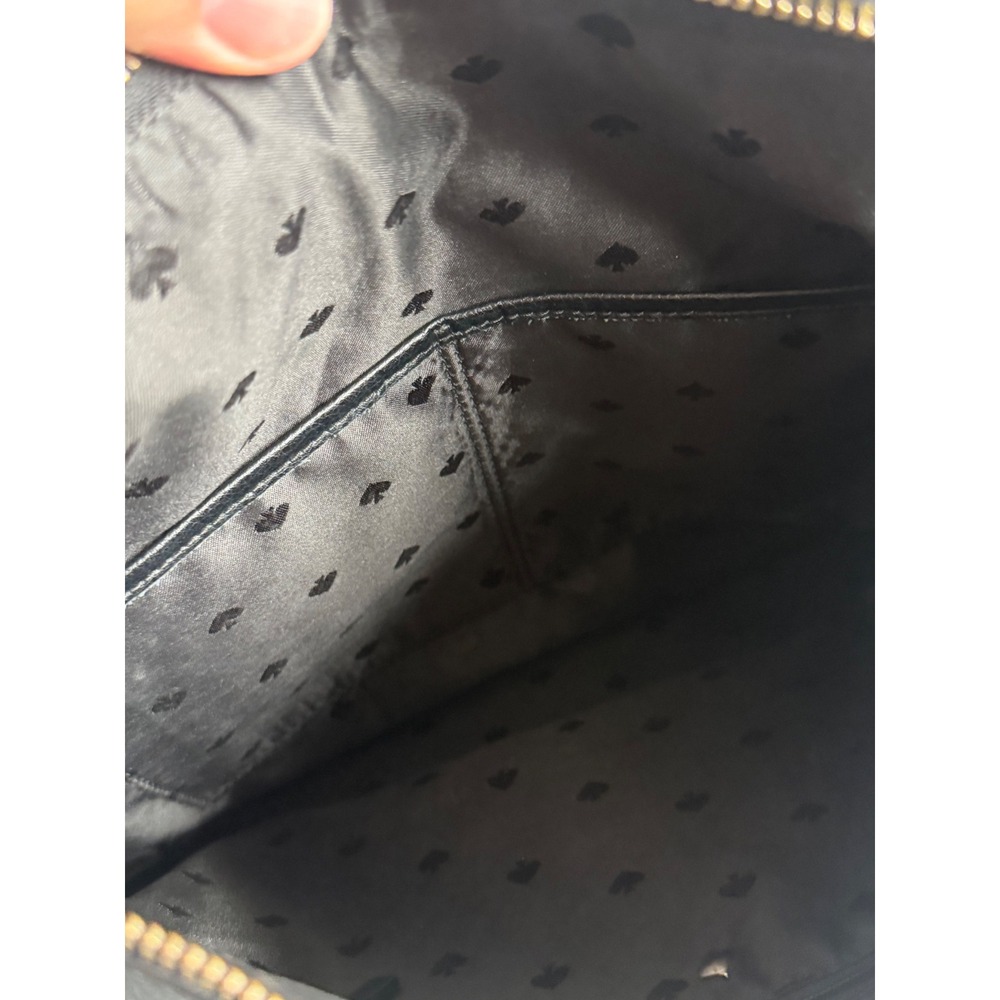 Kate Spade New York Black Pebbled Leather Crossbody Bag Gold Hardware - Picture 7 of 10